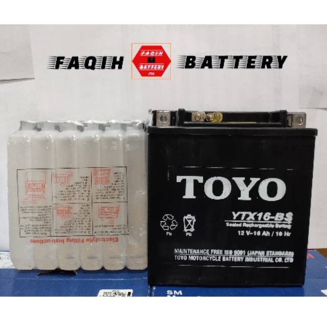 Aki TOYO YTX16-BS 12V-16Ah MF