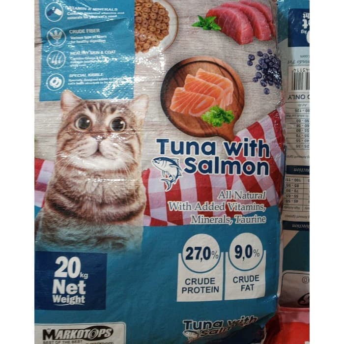 MARKOTOPS TUNA SALMON 20KG - Makanan Kucing Cat Food