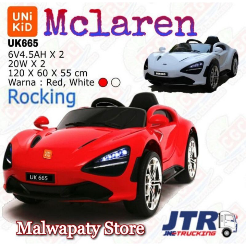 MOBIL LISTRIK AKI CHARGERS ANAK MCLAREN UK665 SNI