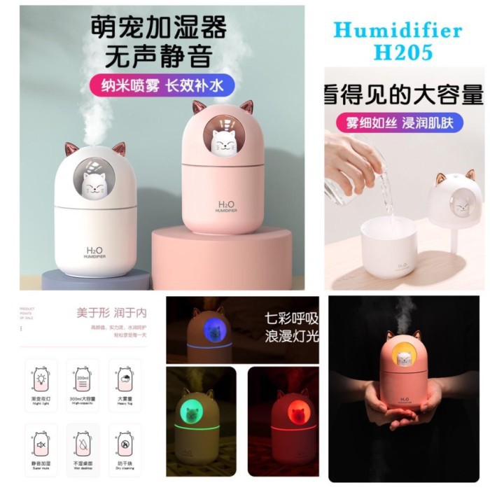 Humidifier H205 Diffuser Aromatherapy Pelembab Udara ruangan Grosir H-205