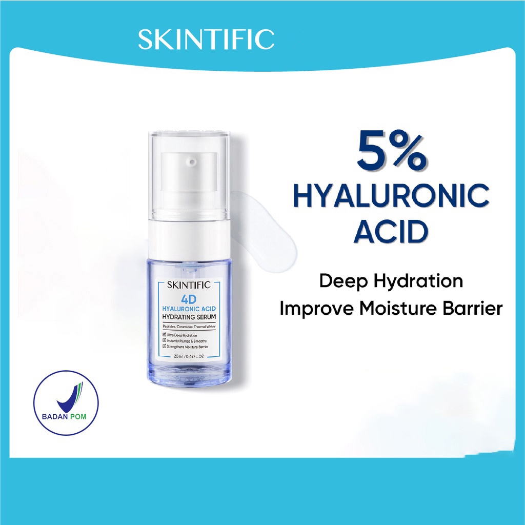 SKINTIFIC 4D Pure Hyaluronic Acid Hydrating Serum Glowing 20mL