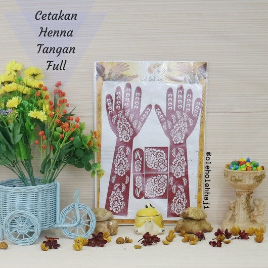 Cetakan Henna  Tangan Full Henna  Arab Pengantin Grosir Oleh 