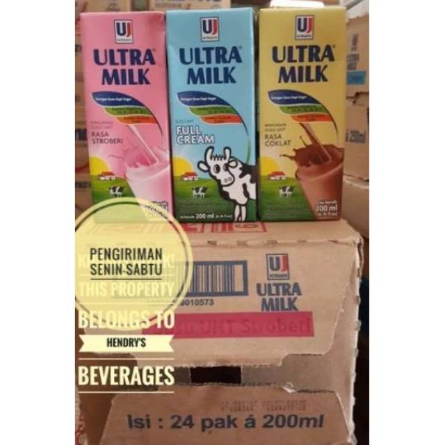 Susu ultra 200ml all variant