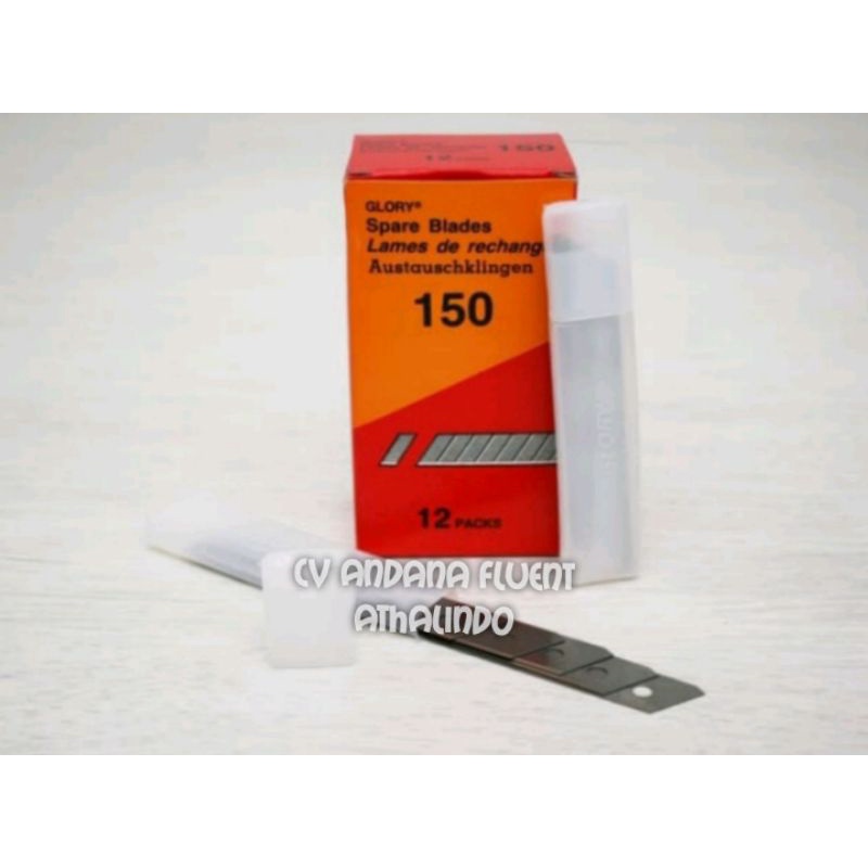 

isi cutter besar isi 5 refill cutter l-150 hrg untuk 1 kotak