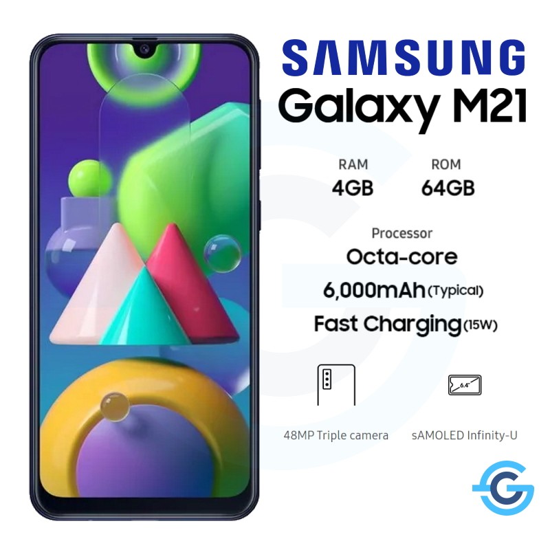 Samsung Galaxy M21 4 64 Gb 4gb 64gb Garansi Resmi Shopee Indonesia
