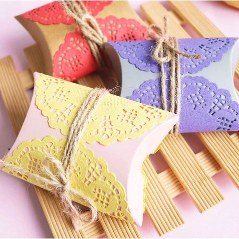 Lace Hollow Paper - Colorful Doily Paper Round Series (10pcs)