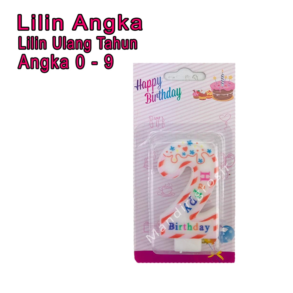 Lilin Ulang Tahun *Lilin Angka * Lilin Bermotif * Angka 0-9