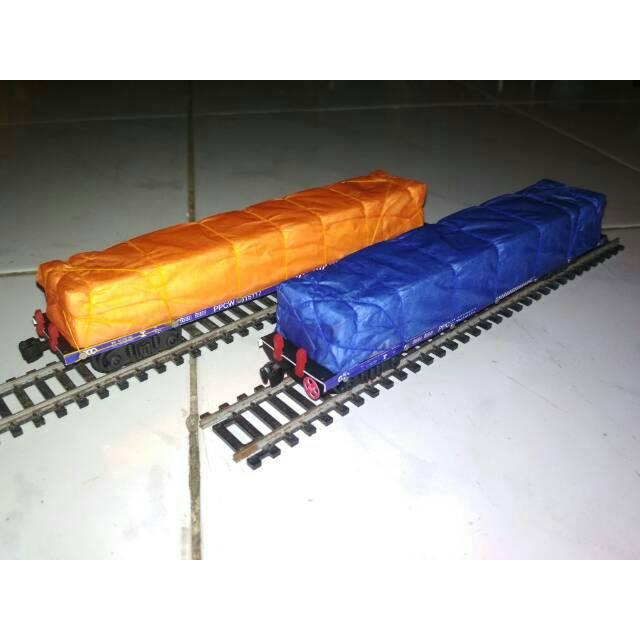 Miniatur Kereta Api Gerbong Semen Skala 1/87
