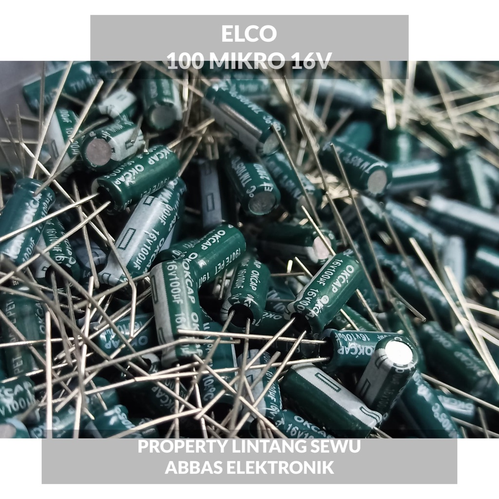 ELCO ELKO  2,2UF/50V - 4,7UF/50V - 10UF/50V - 47UF/25V - 100UF/16V