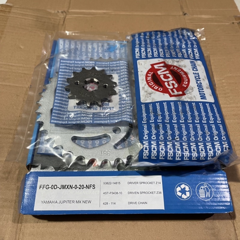GIR RANTAI/GEAR SET FSCM YAMAHA JUPITER MX BARU
