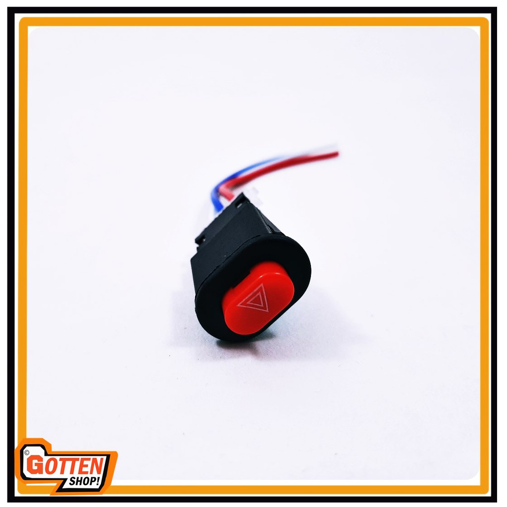 Switch Lampu Hazard Tombol Lampu Hazzard Motor Push Button Universal