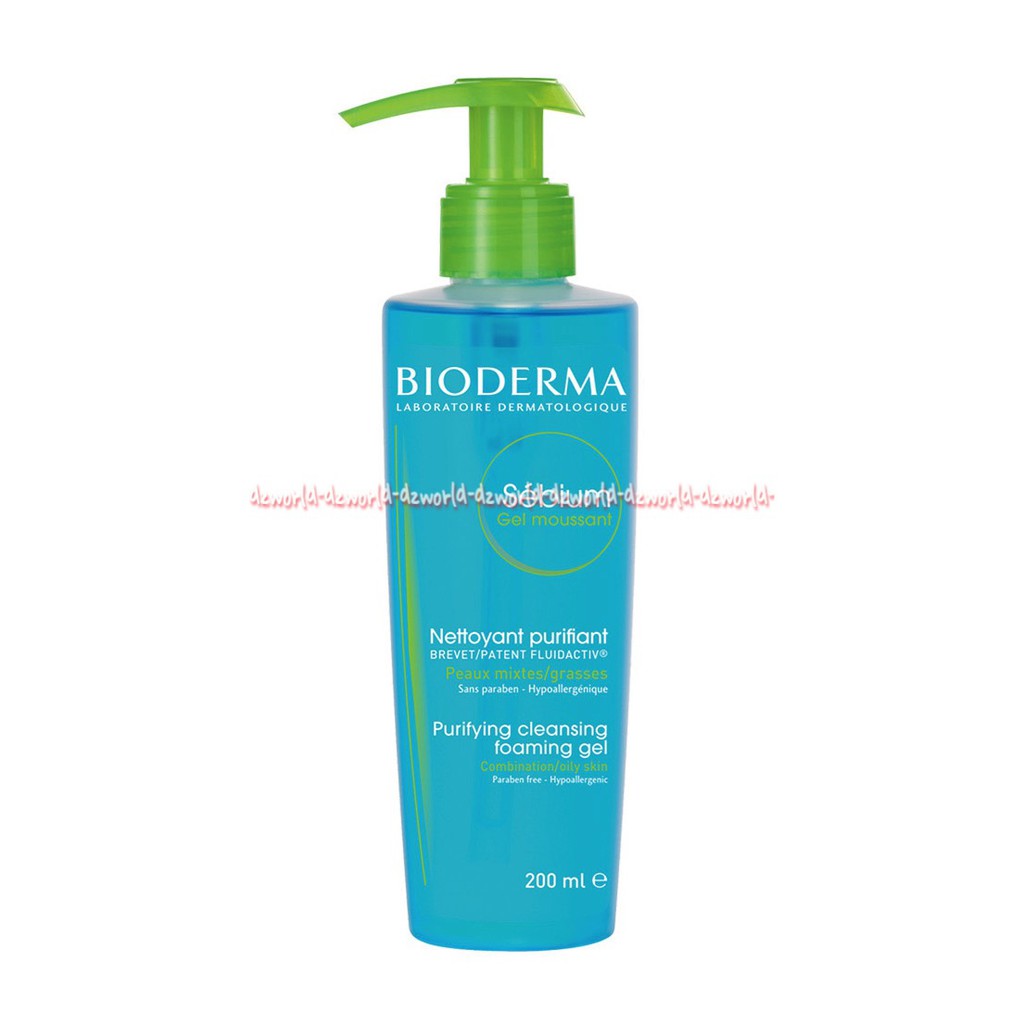 Bioderma Sebium Gel 200ml Pembersih Wajah Bentuk Gel Untuk Kulit Normal Berminyak dan Kombinasi Bioderma Sabun Muka Wajah 200 ml