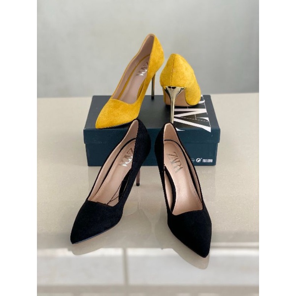 SEPATU HEELS ZRA||ZRA HIGH HEELS SEPATU WANITA||SEPATU CANTII||SEPATU HEELS KUNING||HIGH HEELS
