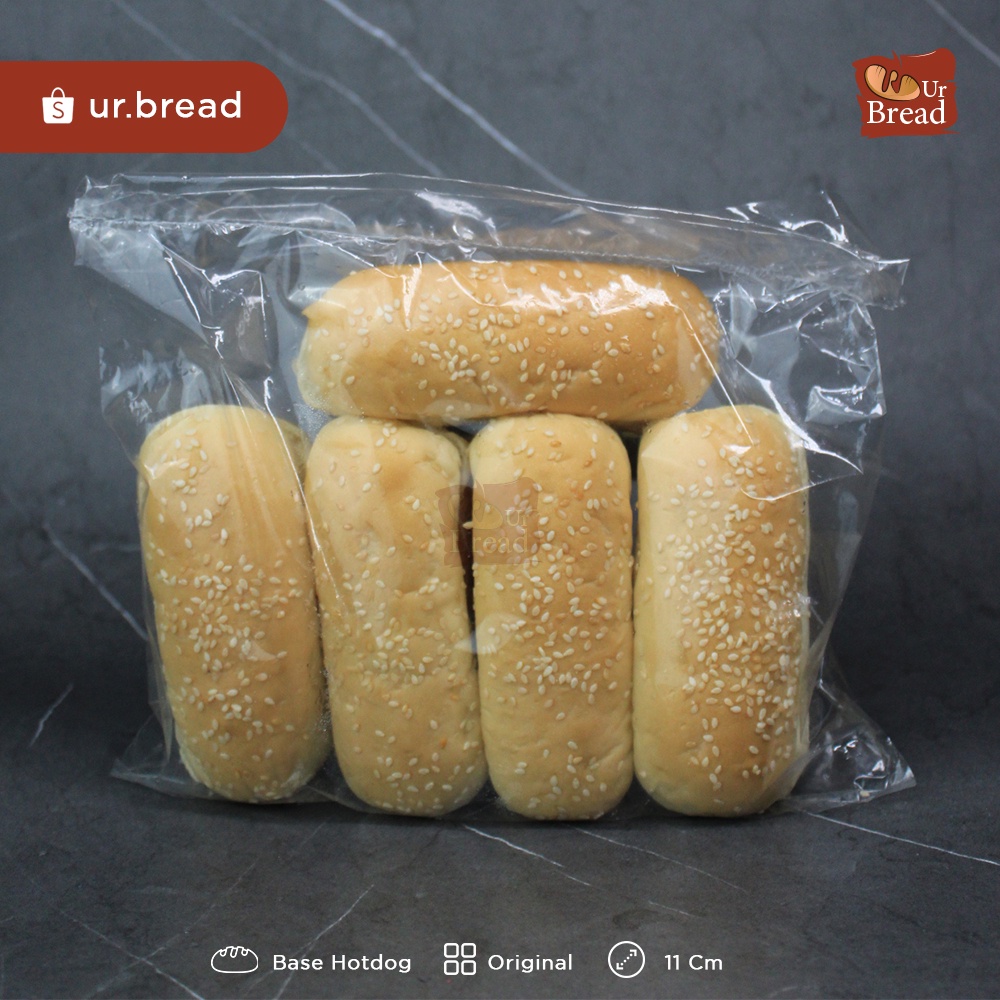 Roti Hotdog Original 11cm isi 5 | Base Hotdog (Long Burger) 11cm