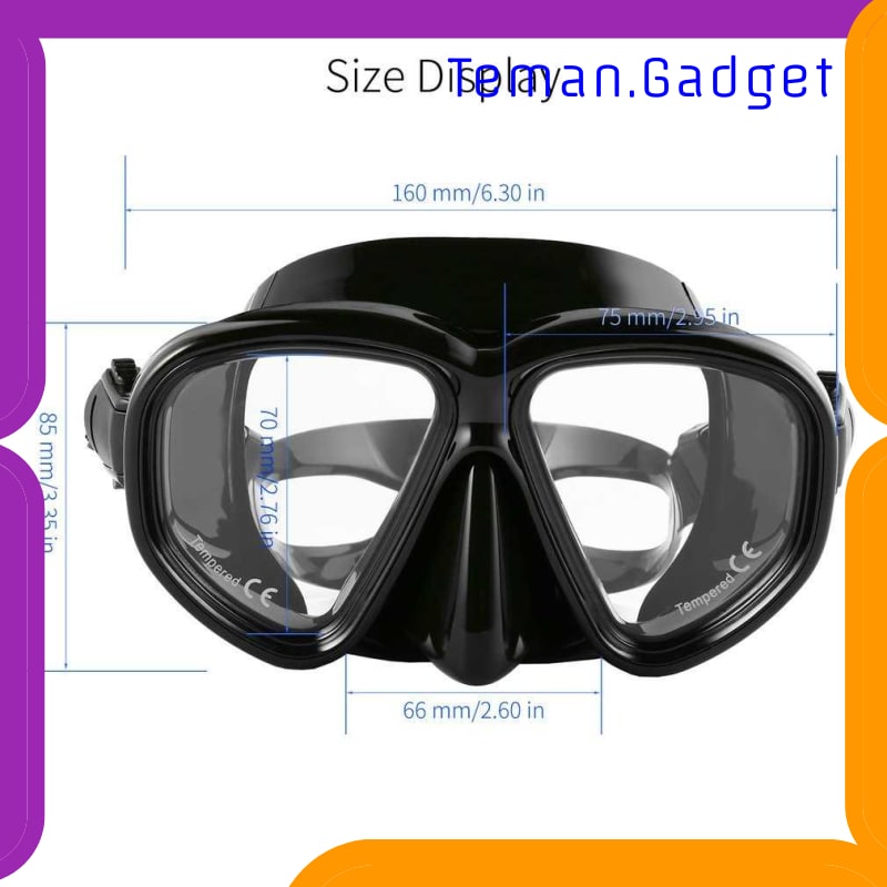 TG-DV009 ZACRO KACAMATA SELAM SCUBA DIVING SNORKELING - M24