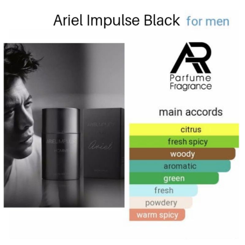 ARparfum - ARIEL IMPULSE - BEST SELLER for MAN !! 99% Aroma Original,Lembut dan Tahan lama