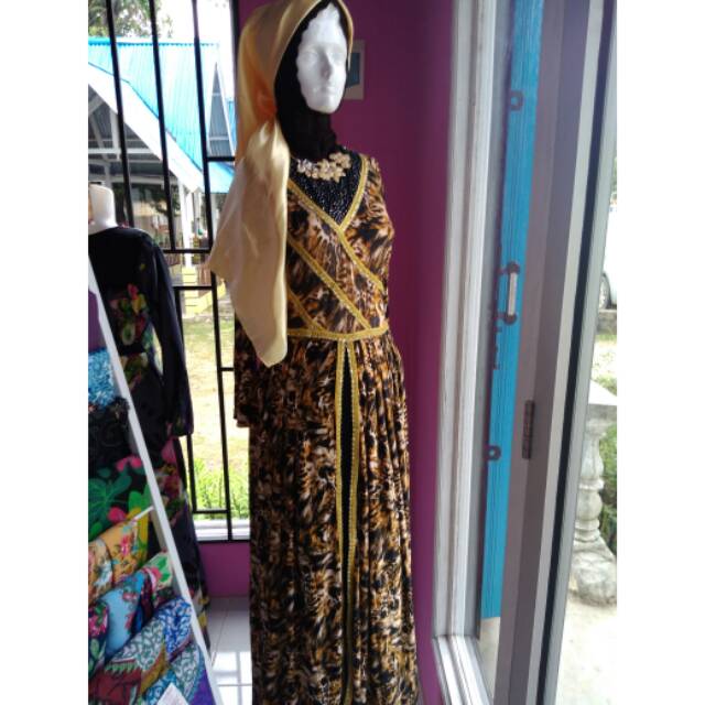 Gamis leopard / macan / jaguard