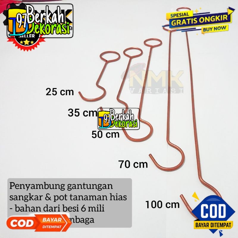 gantungan pot bunga tanaman hias dan gantungan sangkar burung