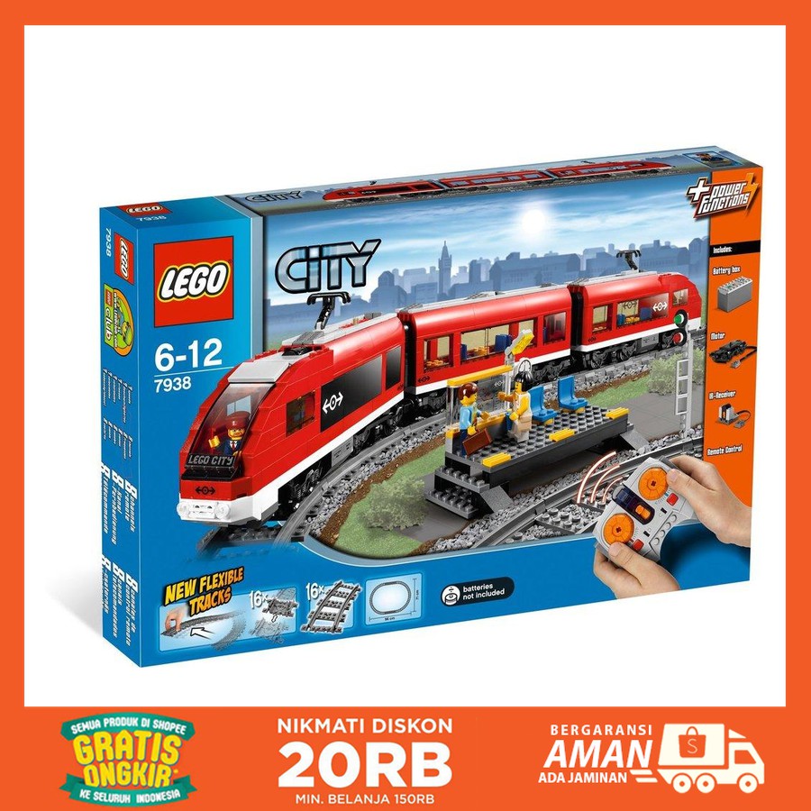 lego city passenger train 7938