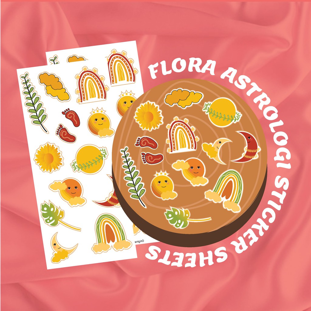 

FLORA ASTROLOGI STICKER / DECO STICKERS / STICKER SHEETS / STICKER JOURNALLING / STICKER AESTHETICS