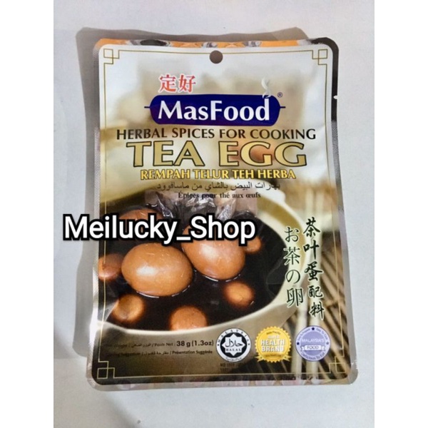 

MASFOOD REMPAH TELUR TEH HERBAL SPICES FOR COOKING TEA EGG 38 FRAM 茶叶蛋 MALAYSIA