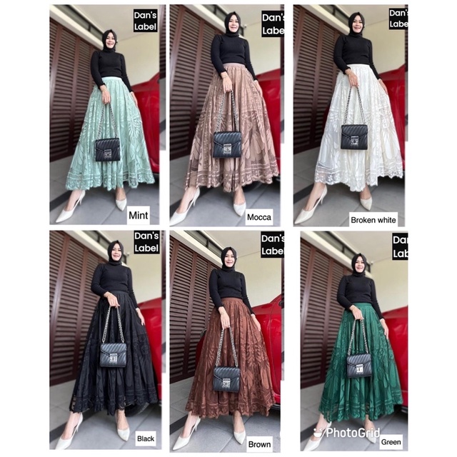 rok tutu brukat import