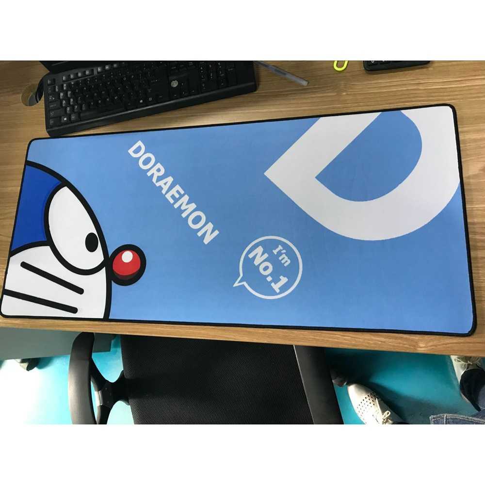 Gaming Mouse Pad XL Desk Mat Doraemon Mousepad Anti Slip Alas Motif Karakter Mosped Berkualitas Perlengkapan Komputer