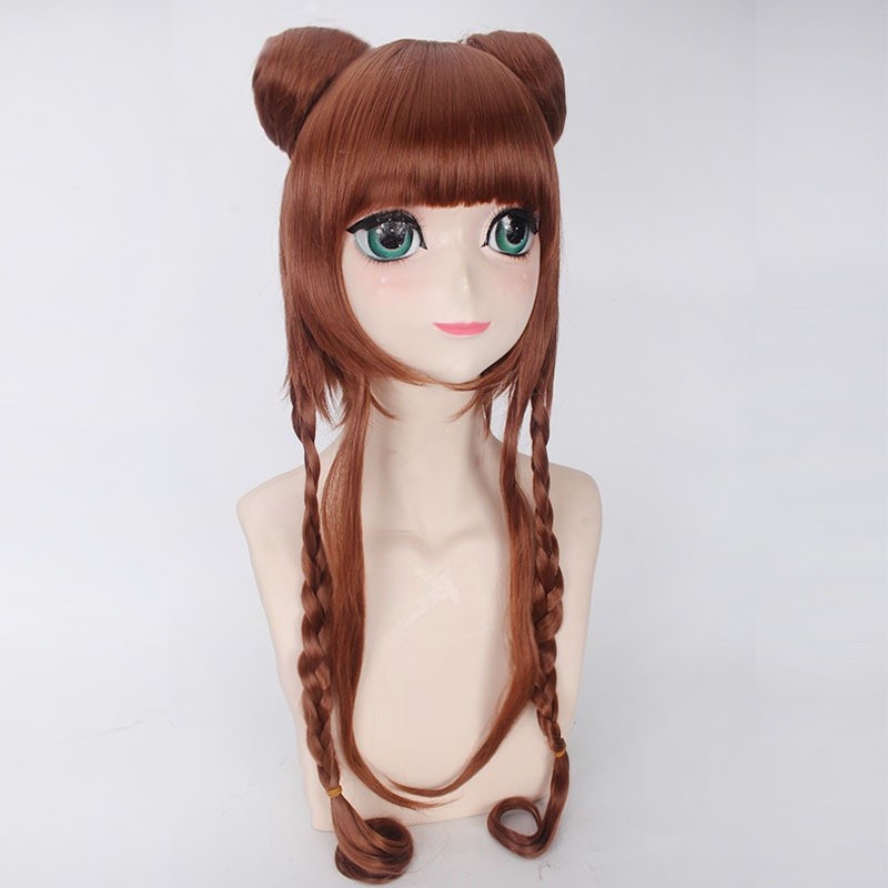 LOL-152 wig rambut palsu lolita cosplay fun bun twintail cina