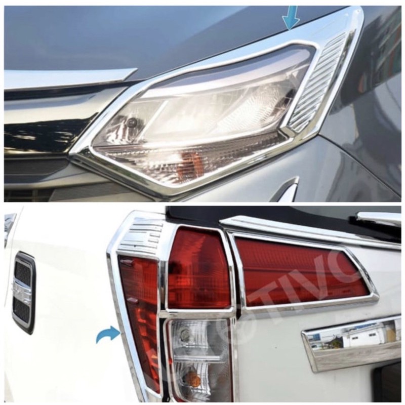 CALYA 2019 2020 2021 FACELIFT garnis GARNISH DEPAN BELAKANG CHROME SILVER LIST LIS LAMPU