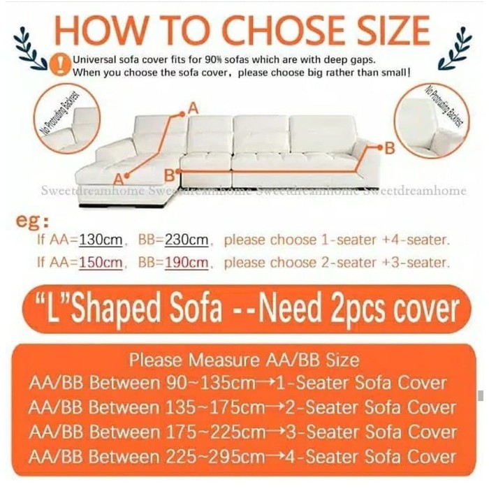 Elastic Sofa Cover With Skirt / Sarung Alas Penutup Sofa Renda Elastis Polos Strecth