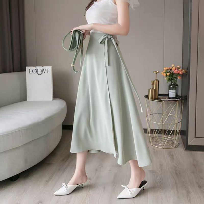 Rok A-line Shakila Strap/Rok Panjang Wanita Korea musim panas Fit to Xl-3