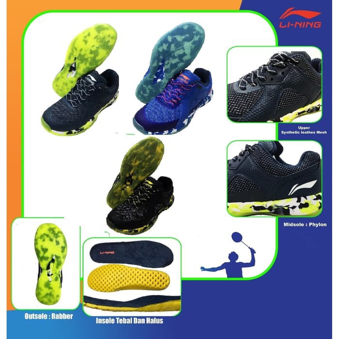 SEPATU BADMINTON LINING CLOUD ACE G5 ORIGINAL