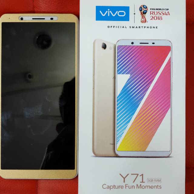 VIVO Y71 RAM 3GB/32 ROM GOLD BEKAS  MULUS BANGET SEPERTI BARU