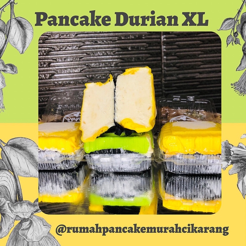 

PANCAKE DURIAN MEDAN NON CREAM JUMBO SATUAN (PANCAKE XL)