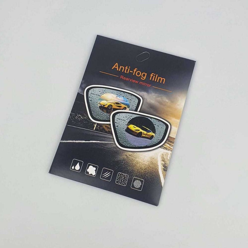 Sticker Anti Kabut Kaca Spion Mobil Film Anti Fog Kabut 2PCS Transparan 95 x 135 mm