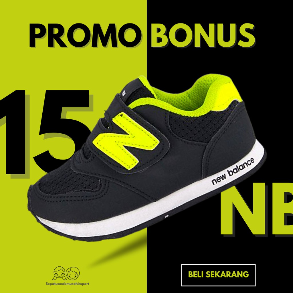 Sepatu anak perempuan laki laki murah hijau tosca hitam