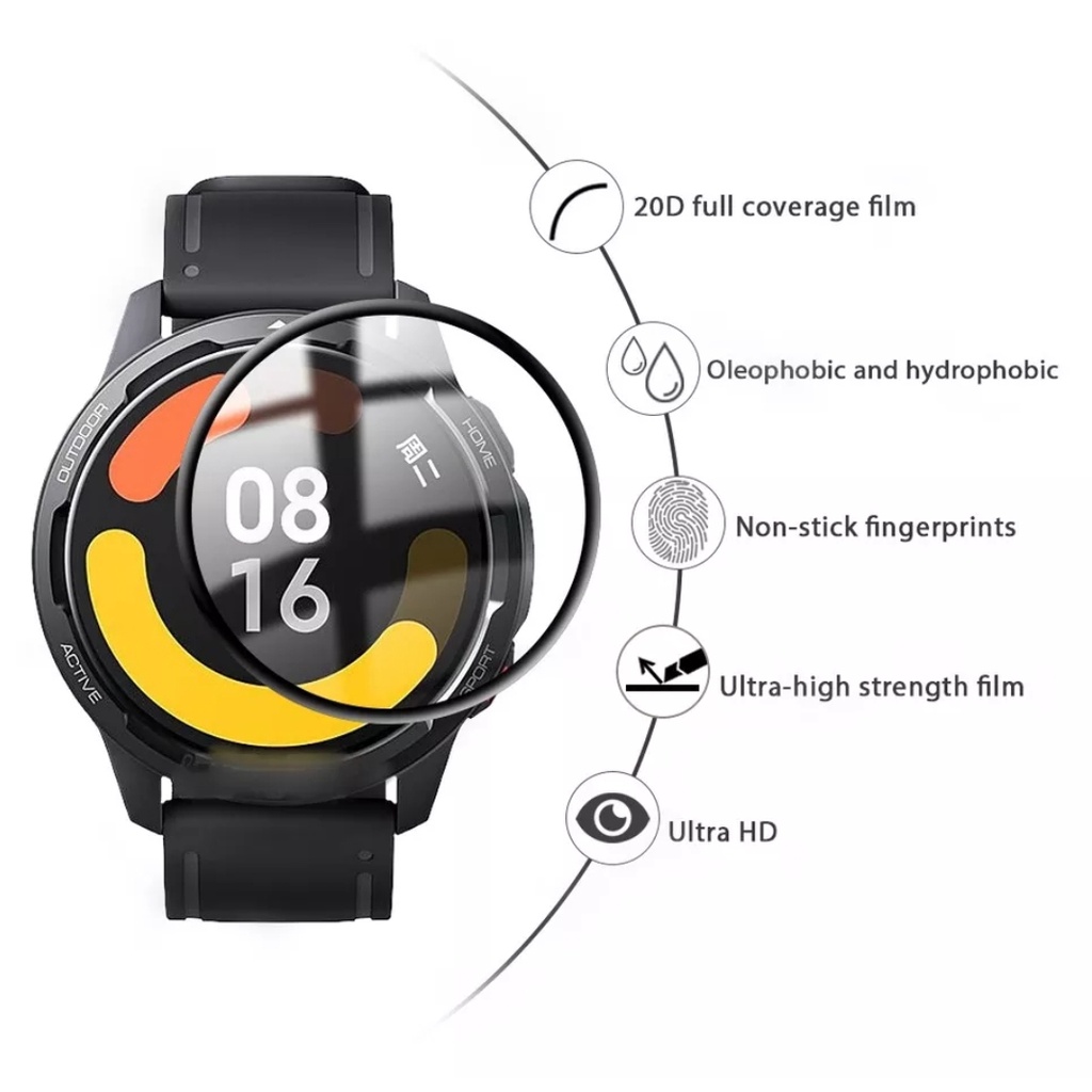 PET Anti gores screen guard Xiaomi Mi Watch S1 ACTIVE protector NANO