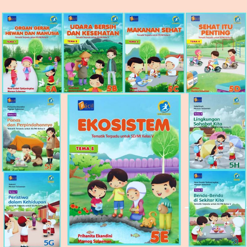 Facil - Buku Pelajaran Tematik Terpadu Kelas 5 Tema 5A-5I SD/MI Kurikulum 2013 Revisi