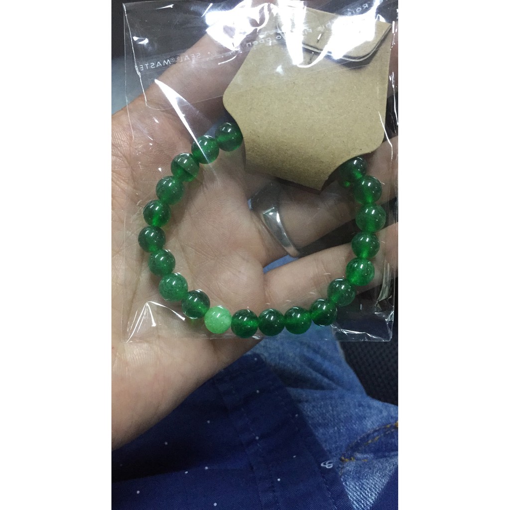 Gelang kaki Giok Murah 8 mm PROMO