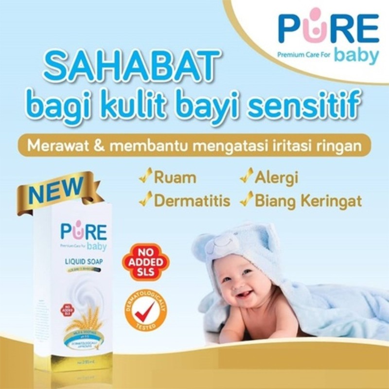 Pure Baby Liquid Soap Pure BB for Sensitive Skin Sabun Mandi Cair Sabun Bayi