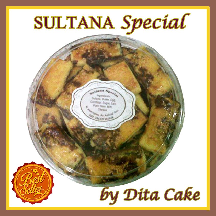 

Sultana Special Dita Cake Kue Kering Kismis Keju Raisin Cookies Jadul Enak Premium