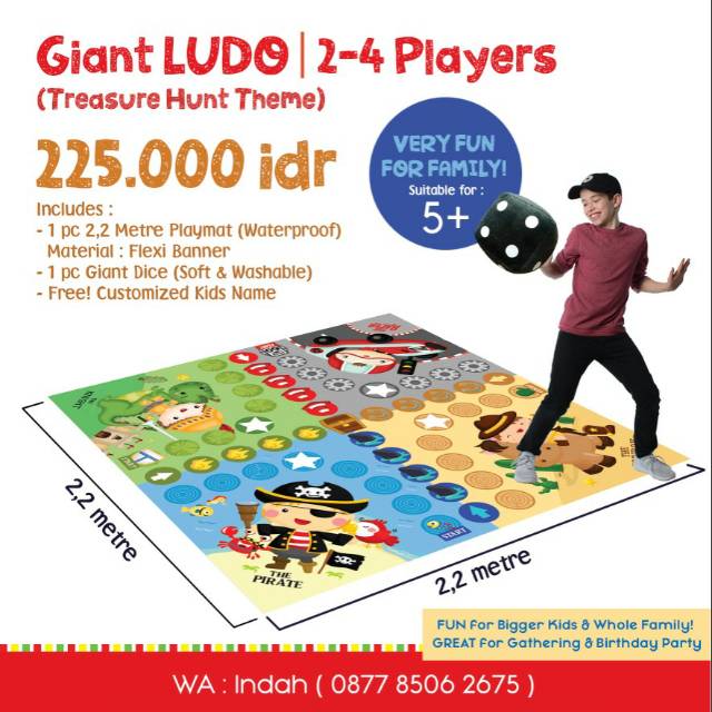 GIANT LUDO / MAINAN ANAK LUDO