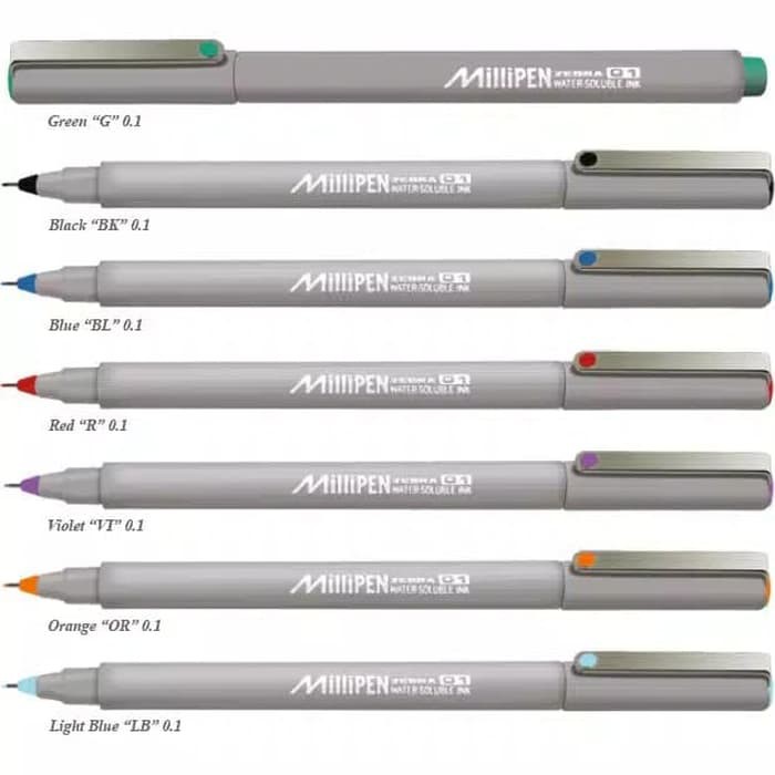 

Zebra MILLIPEN Color Pulpen 0.1 Milipen murah