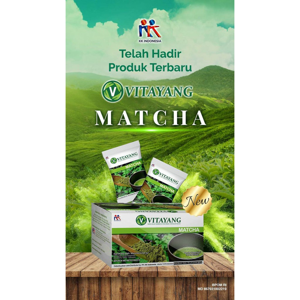 

Vitayang Matcha Klorofil (10 sachet) Minuman Green Tea