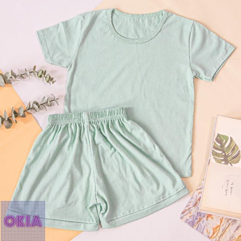 Kaos celana set anak - Aqua Haze