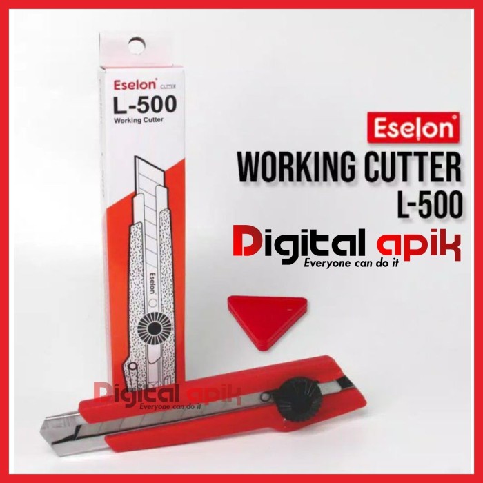 

Cutter Besar Merah Cuter L-500 Pisau Knife Kater L500 L 500 Pemotong