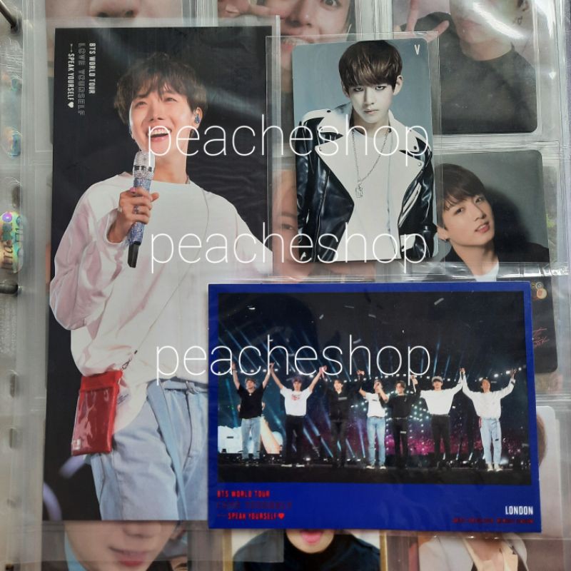 BTS DVD BOOKMARK SPEAK YOURSELF SYS LONDON SUGA JHOPE HOSEOK JUNGKOOK TAEHYUNG DANGER PHOTOCARD PC