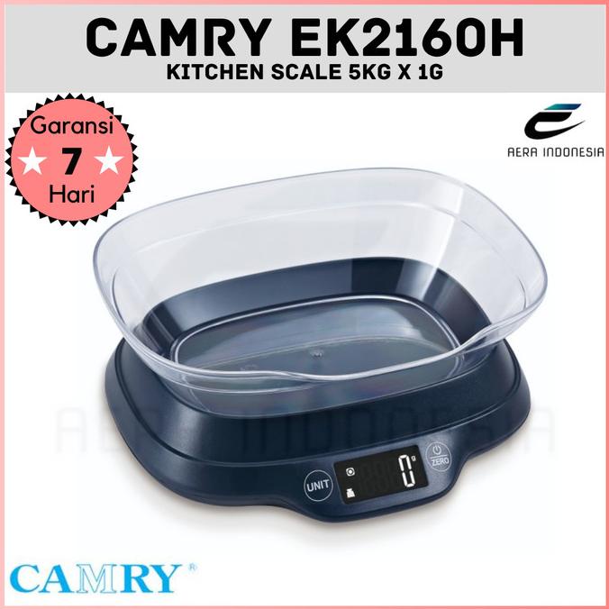 Camry Timbangan Dapur Digital Camry EK 2160H Kitchen Scale 5kg x 1g