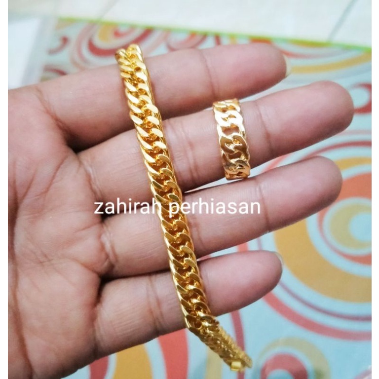 GELANG TANGAN WANITA RANTAI COIN FREE CINCIN COIN ANTI LUNTUR