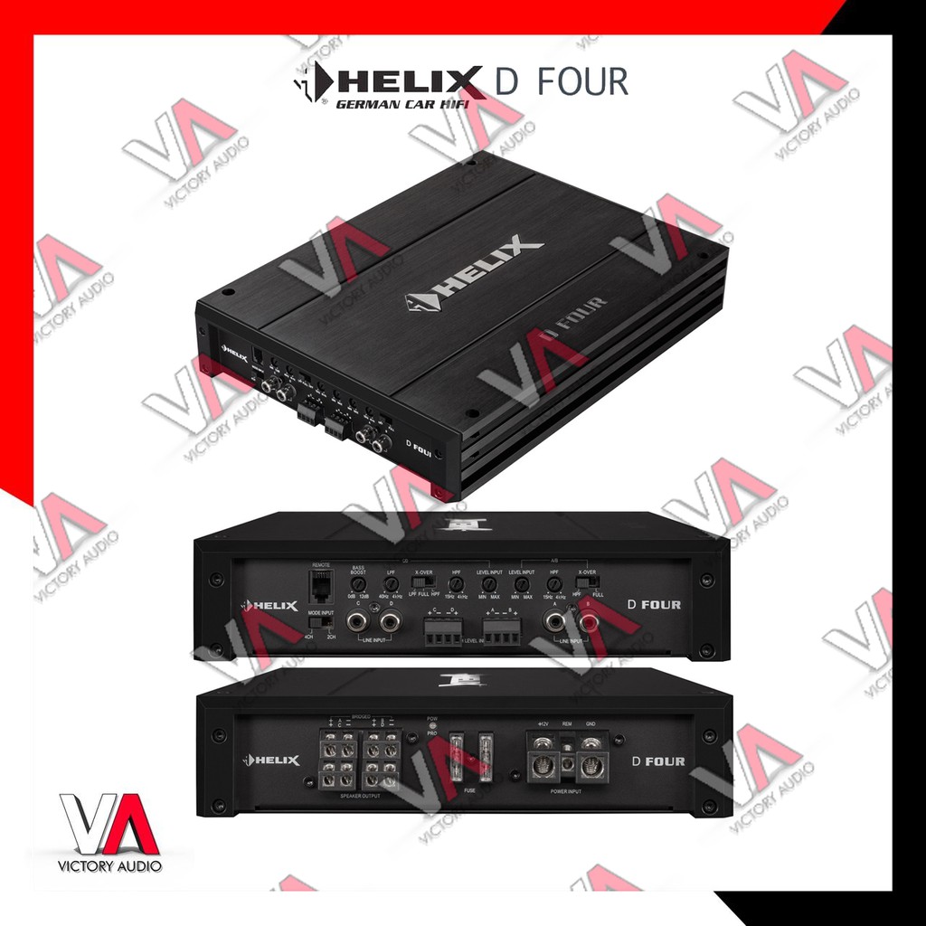 Power Amplifier 4 Channel Helix D Four Class AB German Technology High End Car Audio HIFI Original